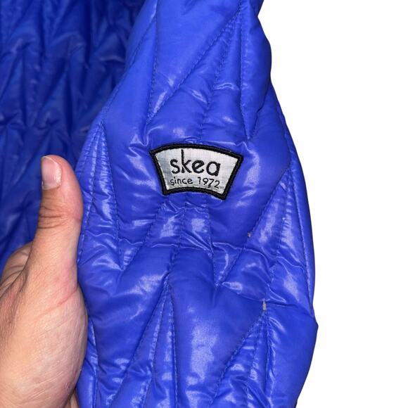 Skea Ltd Cobalt Blue Goose Down Packable Puffer Jacket Womens 12 Winter Ski Coat - Picture 5 of 13
